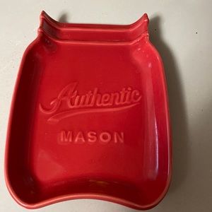 🎉3 for $20 🎉Authentic Red Mason Jar Spoon rest